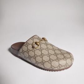 Womenx27s mule with Horsebit in GG Supreme US at Gucci