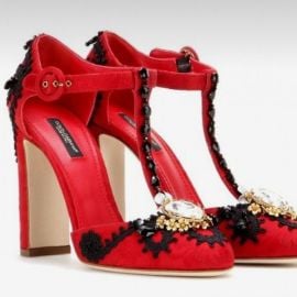 Womenx27s pumps amp slingbacks in leather lace DG at Dolce & Gabbana