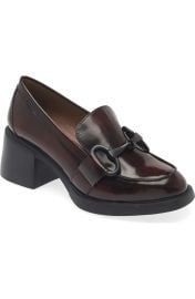 Wonders Block Heel Bit Loafer at Nordstrom