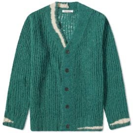 Wood Wood Kalle Loose Knit Cardigan Pine Green END US at END.