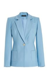 Wool-Blend Blazer By Sergio Hudson at Moda Operandi