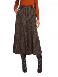 Wool-Blend Check Culottes at Saks Fifth Avenue