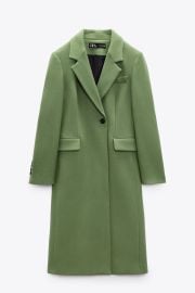 Wool Blend Fitted Coat by Zara at Zara