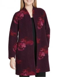 Wool Blend Printed Cardigan by Calvin Klein at Overstock