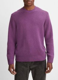 Wool-Cashmere Relaxed Crew Neck Sweater in Products Men at Vince