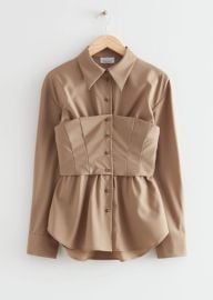 Wool Corset Shirt at & Other Stories