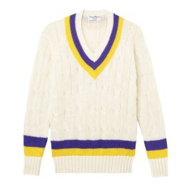 Wool Cricket Sweater  at Rowing Blazers