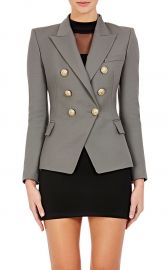 Wool Double-Breasted Blazer  Balmain at Barneys