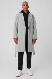 Wool Gameday Overcoat - Athletic Heather Grey Alo Yoga at Alo Yoga