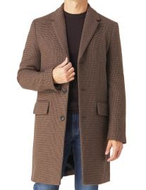Wool Houndstooth Topcoat Slate amp Stone at Slate and Stone