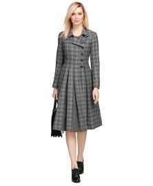 Wool Plaid Coat at Brooks Brothers