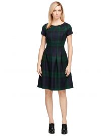 Wool Plaid Dress at Brooks Brothers