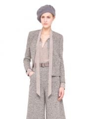 Wool Stretch Tweed Jacket at Akris