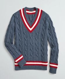 Wool Tennis Sweater at Brooks Brothers
