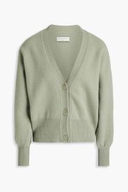 Wool Twinset Cardigan In Olive Green at The Outnet