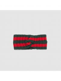 Wool Web headband at Gucci