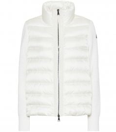 Wool and down jacket at Mytheresa