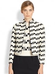 Wool and jackquard jacket by Akris at Saks Fifth Avenue