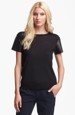 Wool and leather tee by Vince at Nordstrom