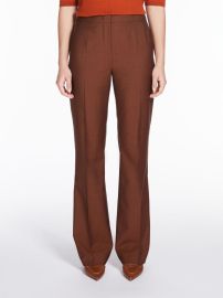 Wool and mohair trousers tobacco SACCO Max Mara at Max Mara