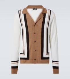 Wool and silk jacquard cardigan at Mytheresa