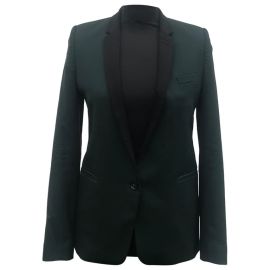 Wool blazer The Kooples Green size 34 FR in Wool - 19189282 at Vestiaire Collective