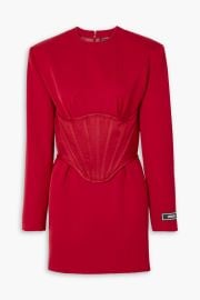 Wool gabardine mini dress at The Outnet
