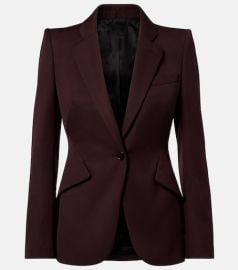 Wool grain de poudre blazer at Mytheresa