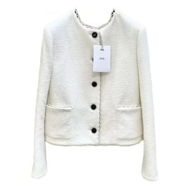 Wool jacket Dior White size 36 FR in Wool - 39570239 at Vestiaire Collective