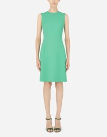 Wool midi fit-and-flare dress at The Yes