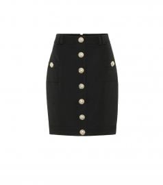 Wool mini skirt at Mytheresa