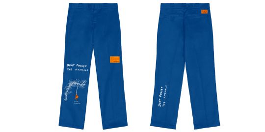 Work Pants - Orangutan - Blue helpwild at Help Wild