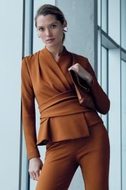 Workout Performance Belleville Top Toffee Stretch Twill - Welcome to the Fold LTD at The Fold London