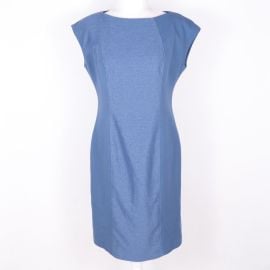 Worth Tweed Texture Paneled Tailored Lined Cap Sleeve Sheath Dress at eBay