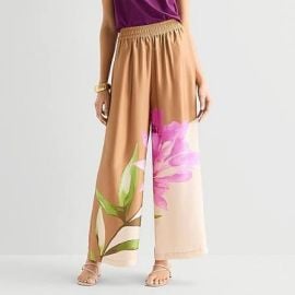 Worthington Womens Wide Leg High Rise Pull-On Pant at JCPenney