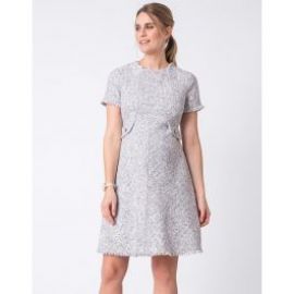 Woven Boucl Off White Maternity Dress  Seraphine at Seraphine