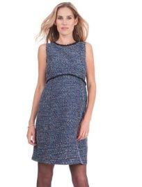 Woven Boucle Maternity Shift Dress by Seraphine at Seraphine