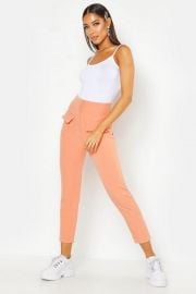 Woven Contrast Stitch Pocket Pants at Boohoo