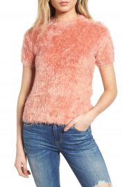 Woven Heart Eyelash Sweater at Nordstrom