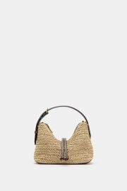 Woven Mini Bucket Bag at Zara