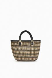 Woven Mini Tote at Zara