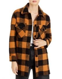 Woven Plaid Coat at Bloomingdales