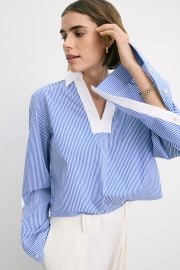 Woven Polo With Button Detail by NAADAM Rent the Runway at Rent the Runway