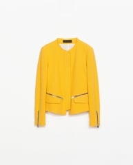 Woven fabric jacket at Zara