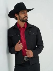 Wrangler Men39s Western Wrancher Jacket Broken horn at Broken Horn