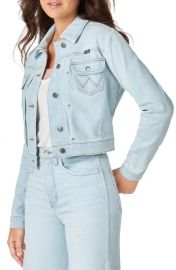 Wrangler Pleat Crop Denim Jacket at Nordstrom Rack