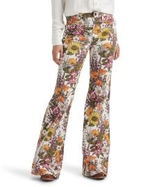 Wrangler Wanderer Floral Print Mid Rise Flare Pants Dillardx27s at Dillards