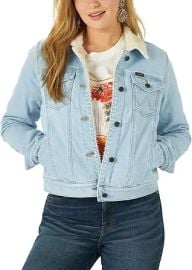 Wrangler Women's Sherpa Lined Denim Jacket at Amazon