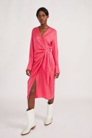 Wrap Dress in Fuchsia at Alyson Eastman