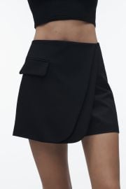 Wrap Front Flap Skort at Zara